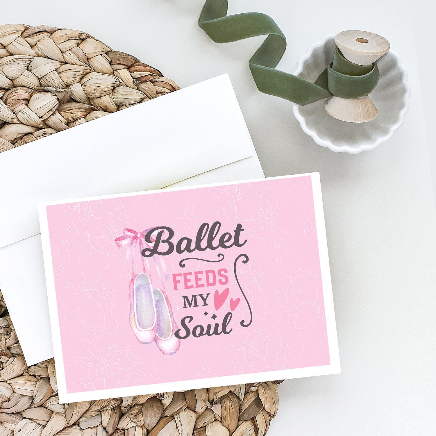 Greeting Cards Pack of 8 Blank Cards with Envelopes Whimsical A7 Size 5x7