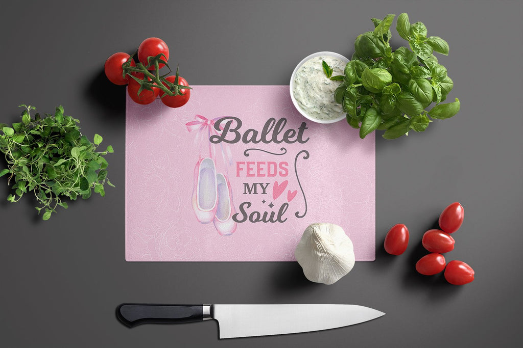 Cutting Board Tempered Glass Kitchen Cutting Surface, Heat Resistant Chopping, Non-Slip Feet, Food Prep & Serving