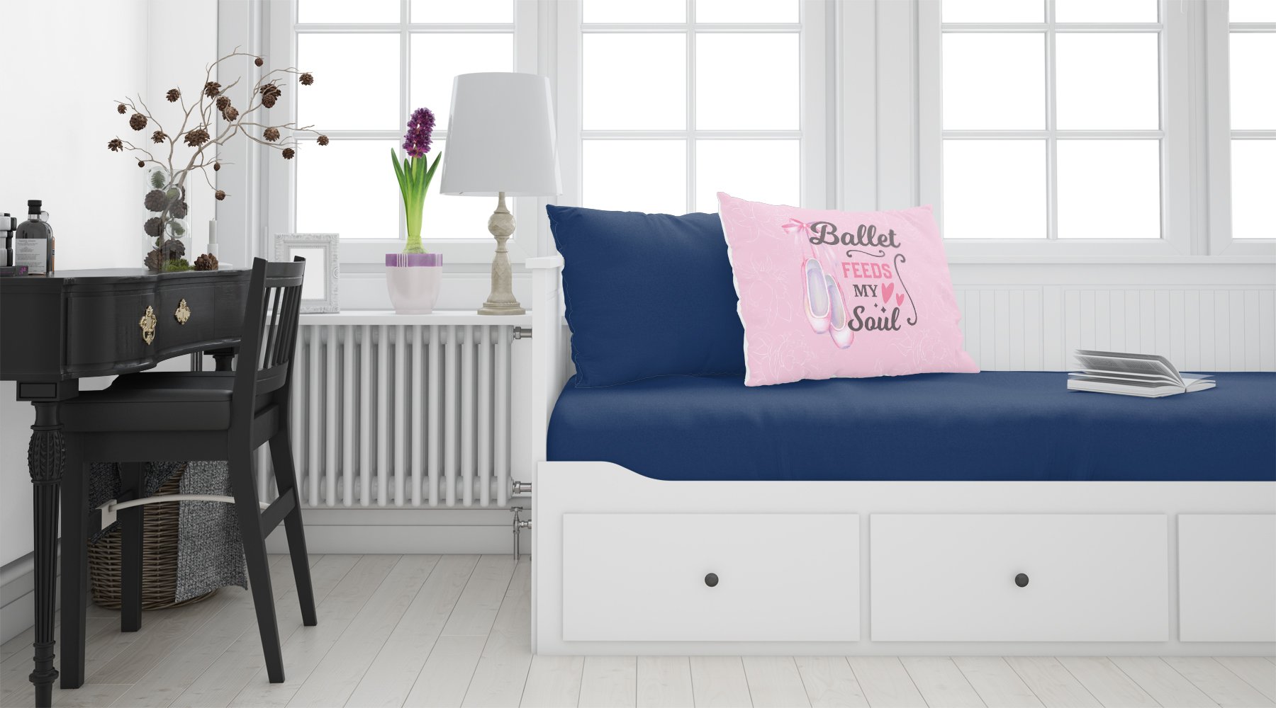 Standard Pillowcase Lightweight Super Soft Easy Care Decorative Artwork Pillowcase, Standard