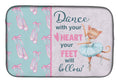 Dish Drying Mat Absorbent Dish Drying Mat Pad for Kitchen Counter Dish Drainer Mat for Countertop, 14 x 21", Multicolor