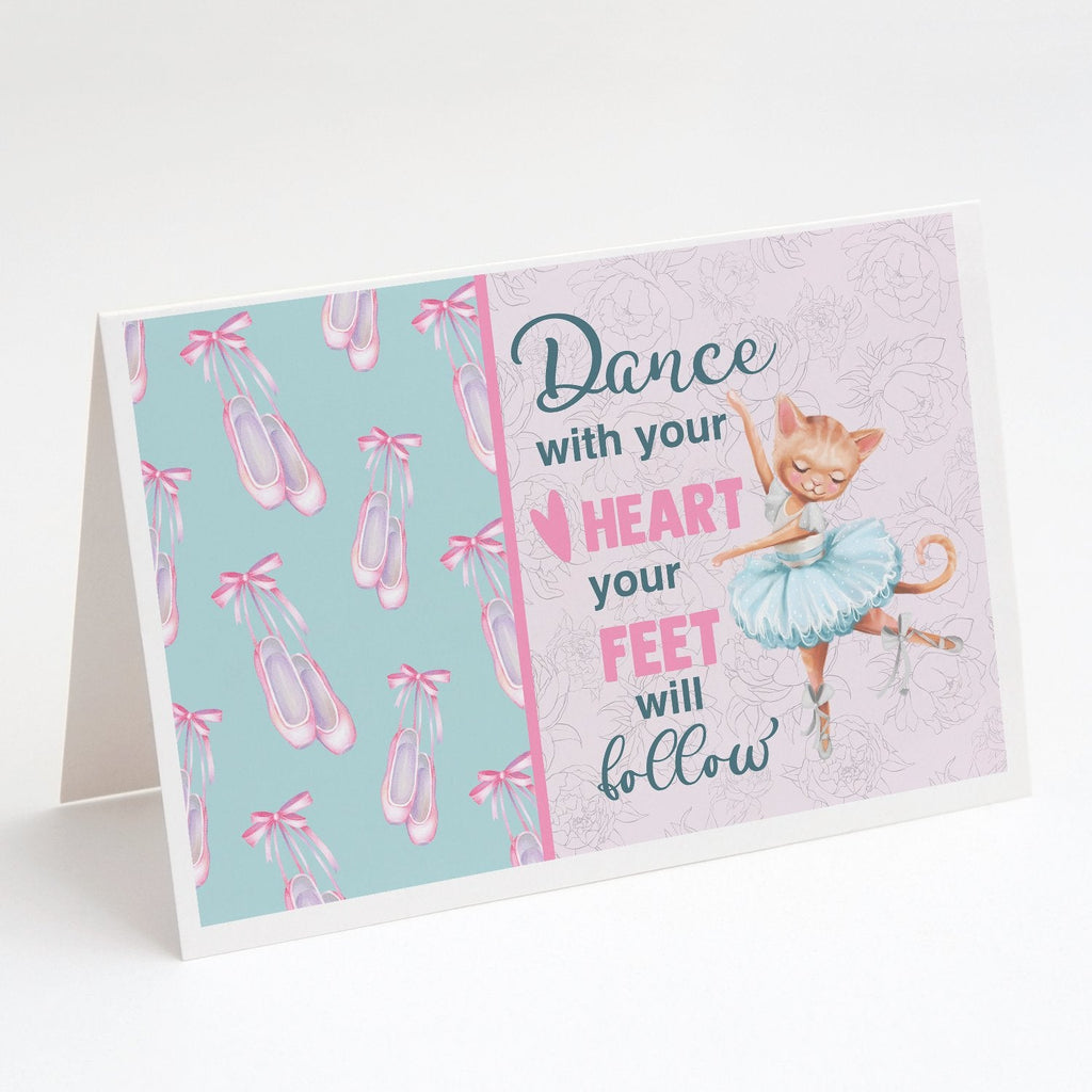 Greeting Cards Pack of 8 Blank Cards with Envelopes Whimsical A7 Size 5x7