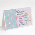 Greeting Cards Pack of 8 Blank Cards with Envelopes Whimsical A7 Size 5x7