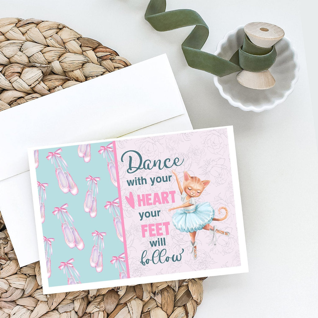 Greeting Cards Pack of 8 Blank Cards with Envelopes Whimsical A7 Size 5x7