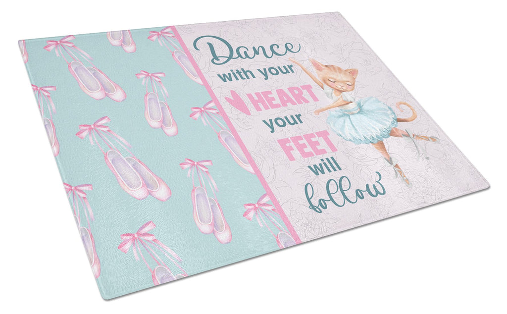 Cutting Board Tempered Glass Kitchen Cutting Surface, Heat Resistant Chopping, Non-Slip Feet, Food Prep & Serving