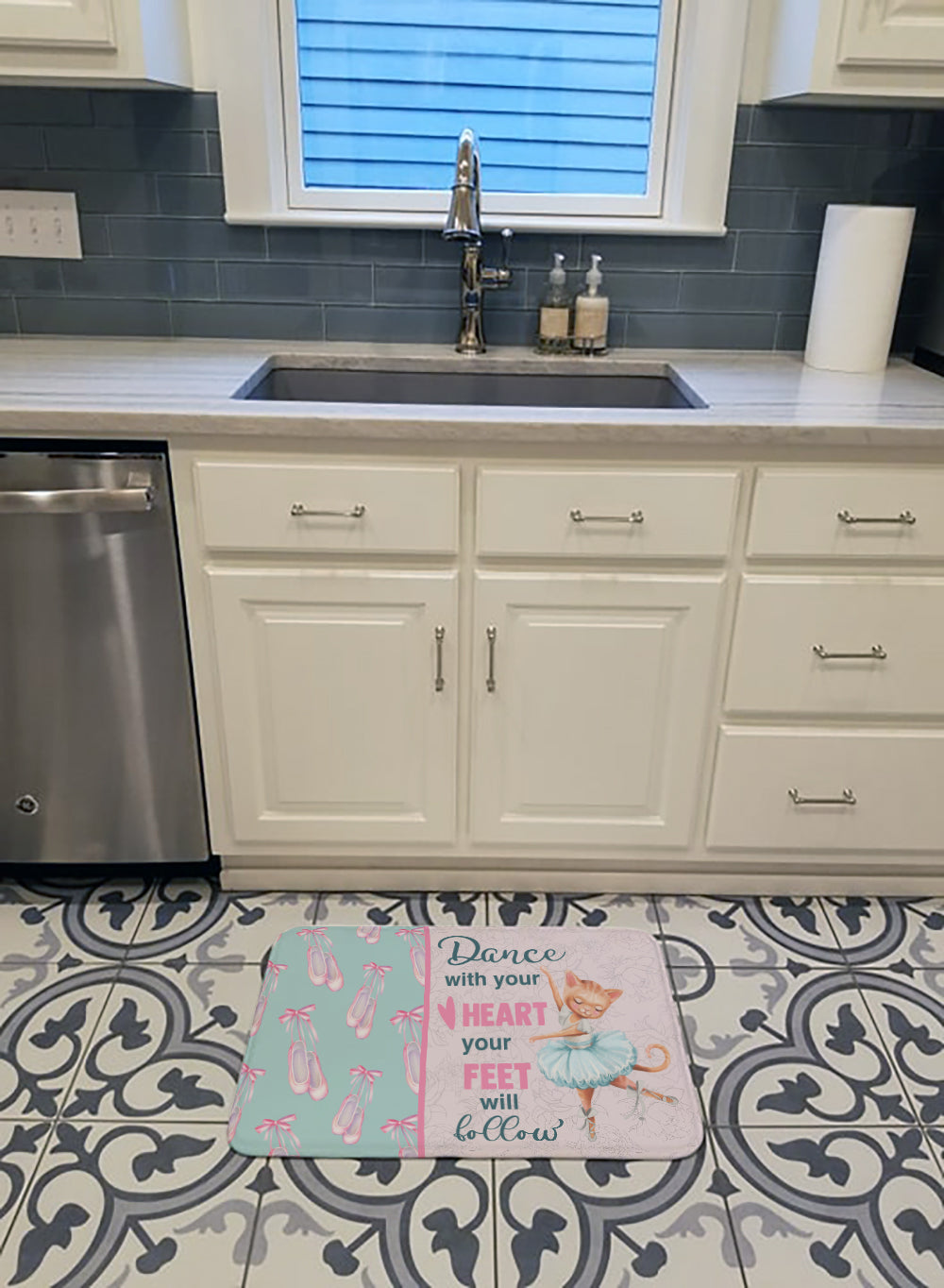 Memory Foam Kitchen Mat Machine Washable Anti-Fatigue Cushion Comfort Bath or Kitchen Rug