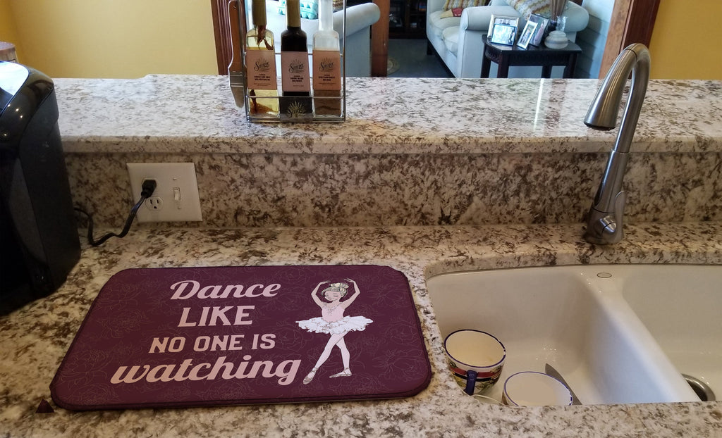 Dish Drying Mat Absorbent Dish Drying Mat Pad for Kitchen Counter Dish Drainer Mat for Countertop, 14 x 21", Multicolor