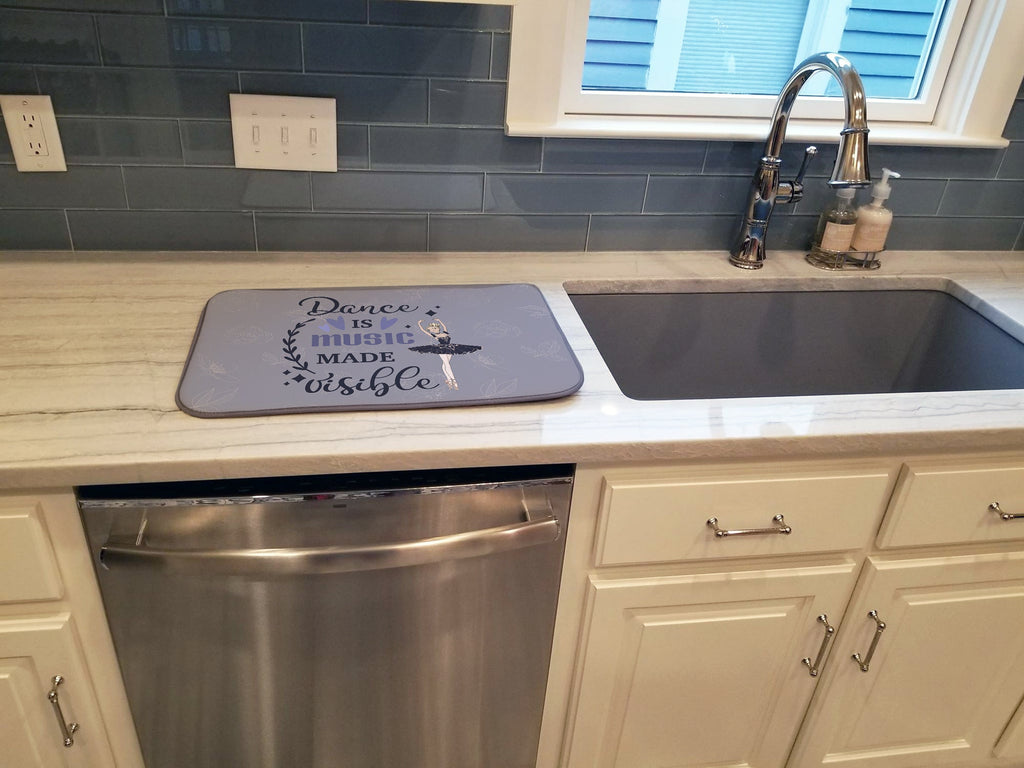 Dish Drying Mat Absorbent Dish Drying Mat Pad for Kitchen Counter Dish Drainer Mat for Countertop, 14 x 21", Multicolor