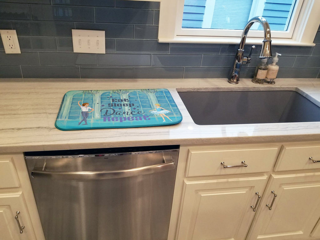 Dish Drying Mat Absorbent Dish Drying Mat Pad for Kitchen Counter Dish Drainer Mat for Countertop, 14 x 21", Multicolor