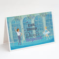 Greeting Cards Pack of 8 Blank Cards with Envelopes Whimsical A7 Size 5x7