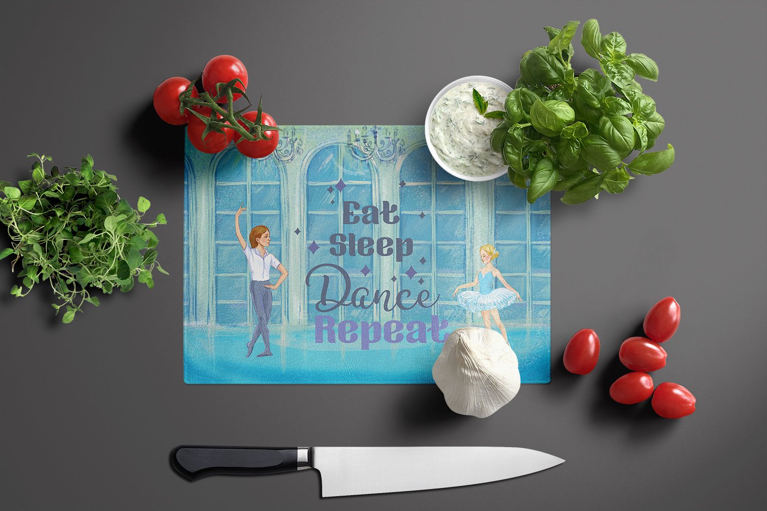 Cutting Board Tempered Glass Kitchen Cutting Surface, Heat Resistant Chopping, Non-Slip Feet, Food Prep & Serving