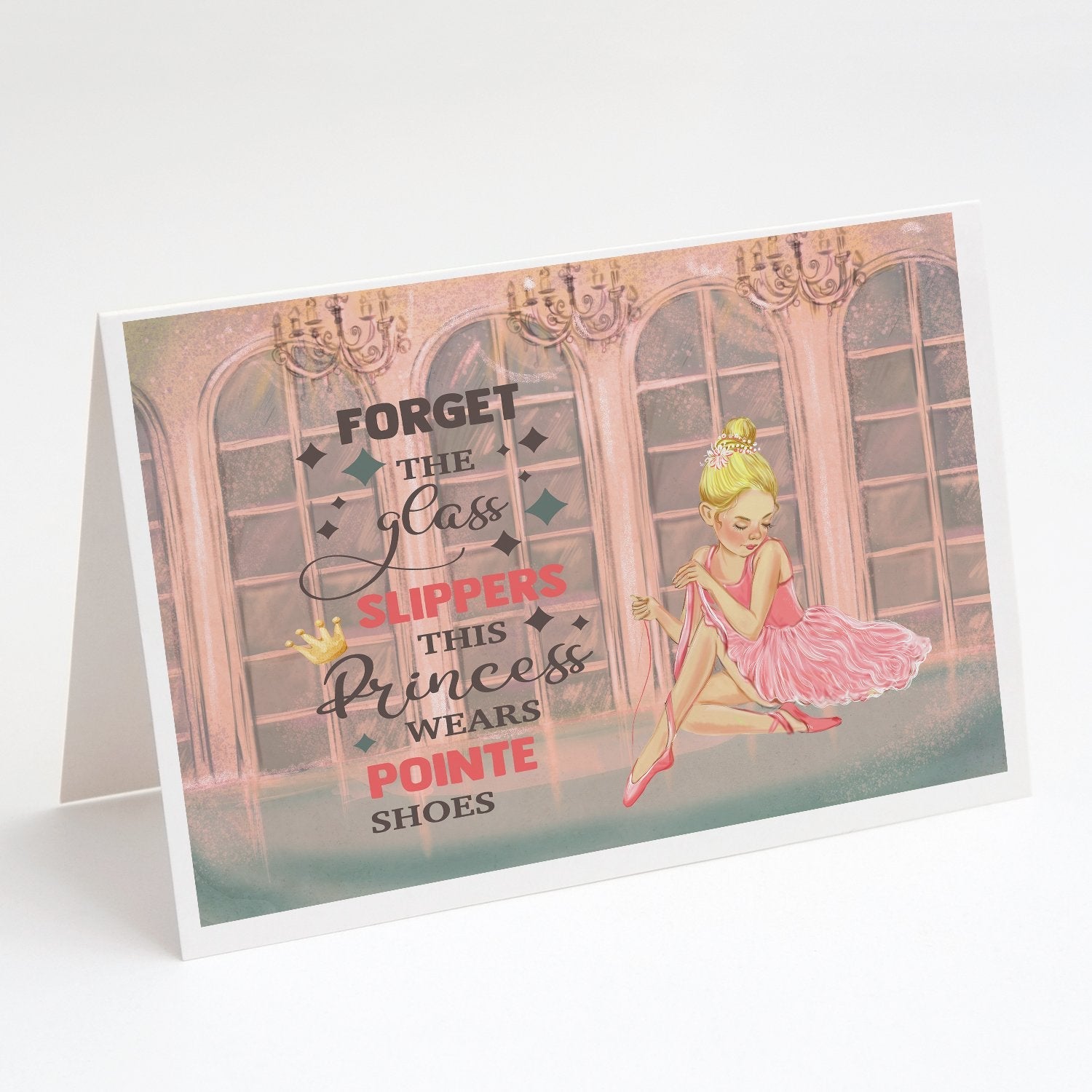 Greeting Cards Pack of 8 Blank Cards with Envelopes Whimsical A7 Size 5x7