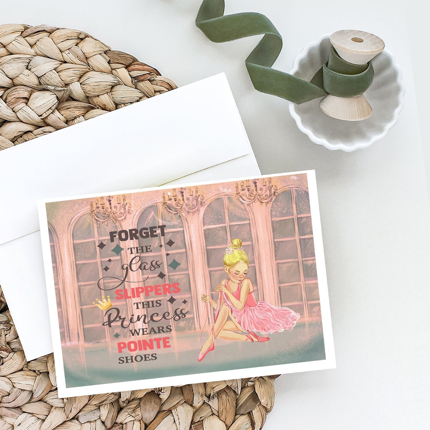 Greeting Cards Pack of 8 Blank Cards with Envelopes Whimsical A7 Size 5x7