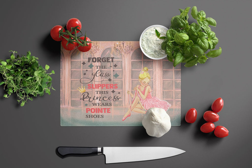 Cutting Board Tempered Glass Kitchen Cutting Surface, Heat Resistant Chopping, Non-Slip Feet, Food Prep & Serving