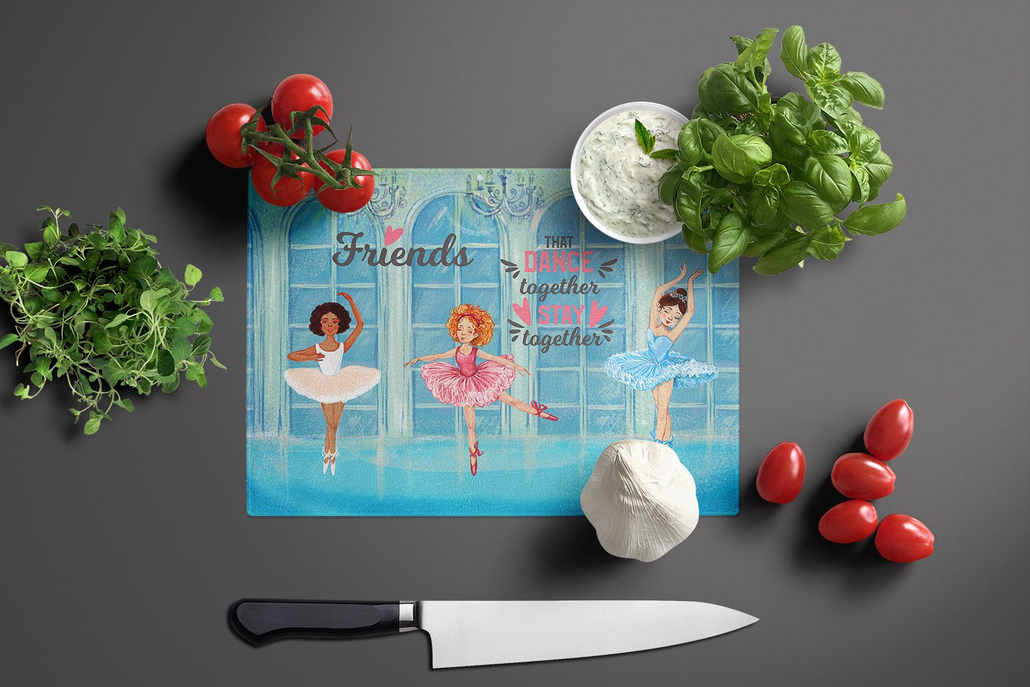 Cutting Board Tempered Glass Kitchen Cutting Surface, Heat Resistant Chopping, Non-Slip Feet, Food Prep & Serving