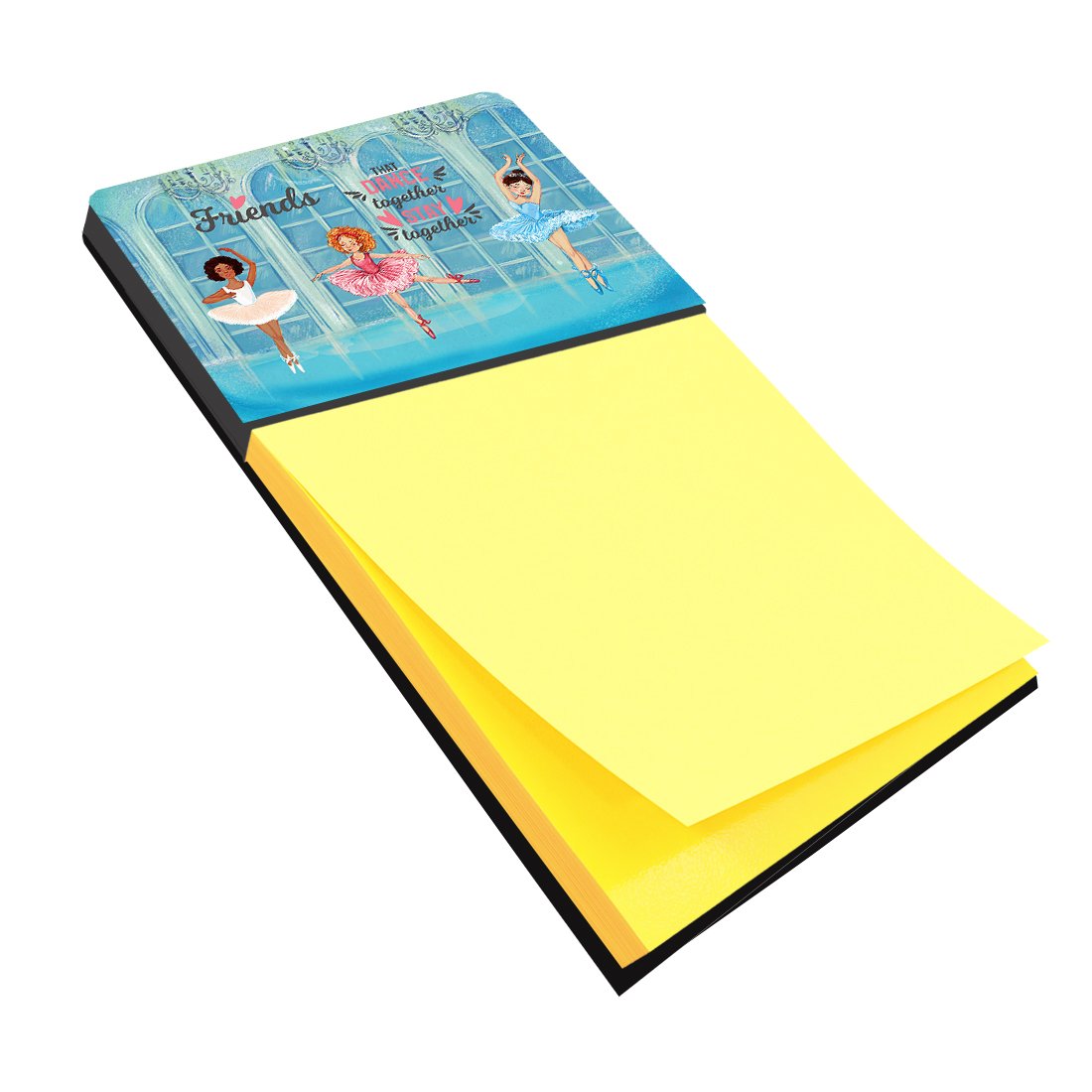 Watercolor Sticky Note Holder Refillable Dispenser Desk Accessory 3x3 Pad Gift