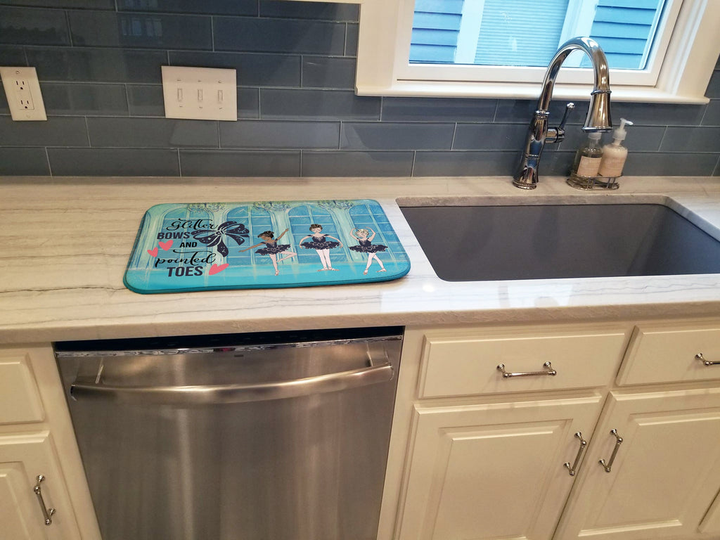Dish Drying Mat Absorbent Dish Drying Mat Pad for Kitchen Counter Dish Drainer Mat for Countertop, 14 x 21", Multicolor