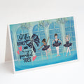 Greeting Cards Pack of 8 Blank Cards with Envelopes Whimsical A7 Size 5x7