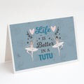Greeting Cards Pack of 8 Blank Cards with Envelopes Whimsical A7 Size 5x7