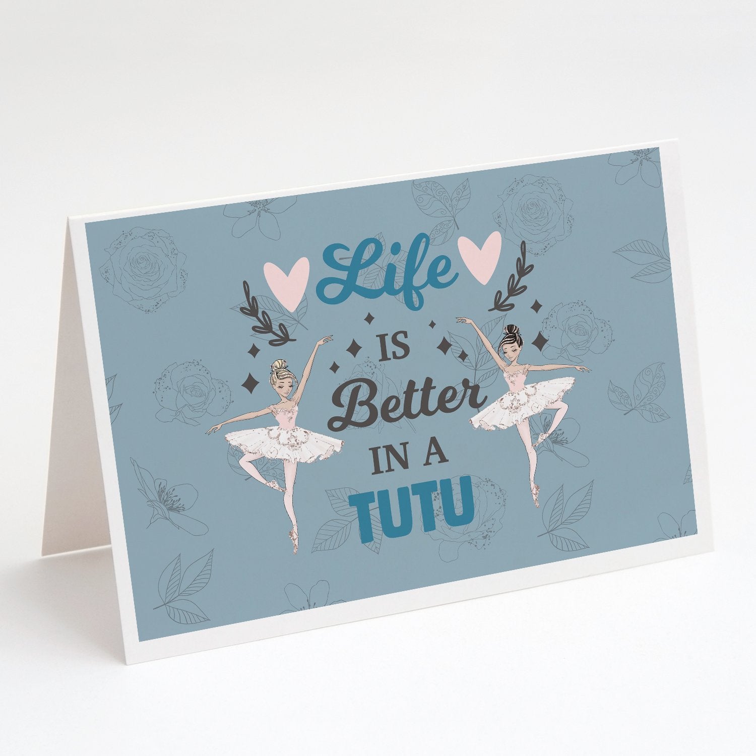 Greeting Cards Pack of 8 Blank Cards with Envelopes Whimsical A7 Size 5x7