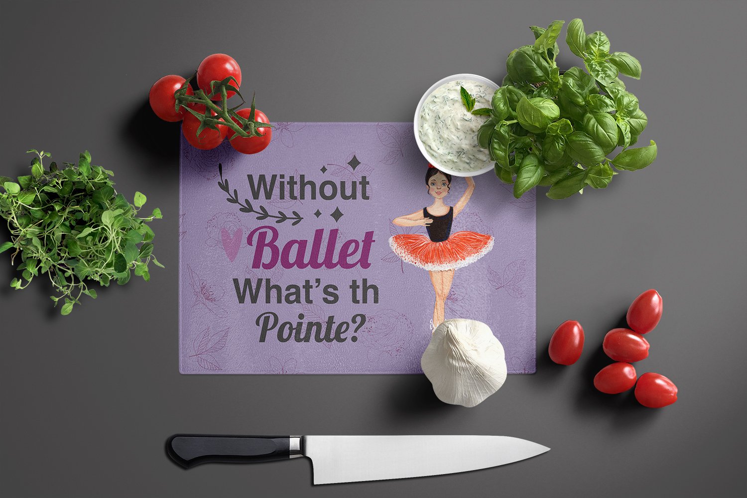 Cutting Board Tempered Glass Kitchen Cutting Surface, Heat Resistant Chopping, Non-Slip Feet, Food Prep & Serving