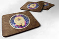 Chow Chow Foam Coasters Set of 4 Cup Coasters for Indoor Outdoor, Tabletop Protection, Anti Slip, Mouse pad Material