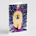 Chow Chow Greeting Cards Pack of 8 Blank Cards with Envelopes Whimsical A7 Size 5x7