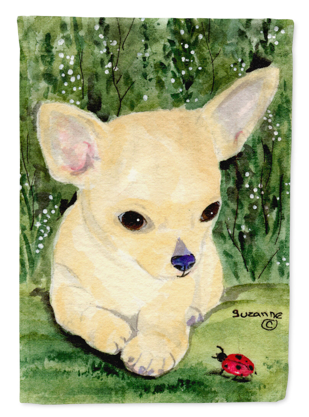 Chihuahua House Flag 28x40 Porch Sleeve Pole Decorative Outside Yard Banner Artwork Wall Hanging, Polyester