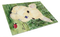 Chihuahua Cutting Board Tempered Glass Kitchen Cutting Surface, Heat Resistant Chopping, Non-Slip Feet, Food Prep & Serving