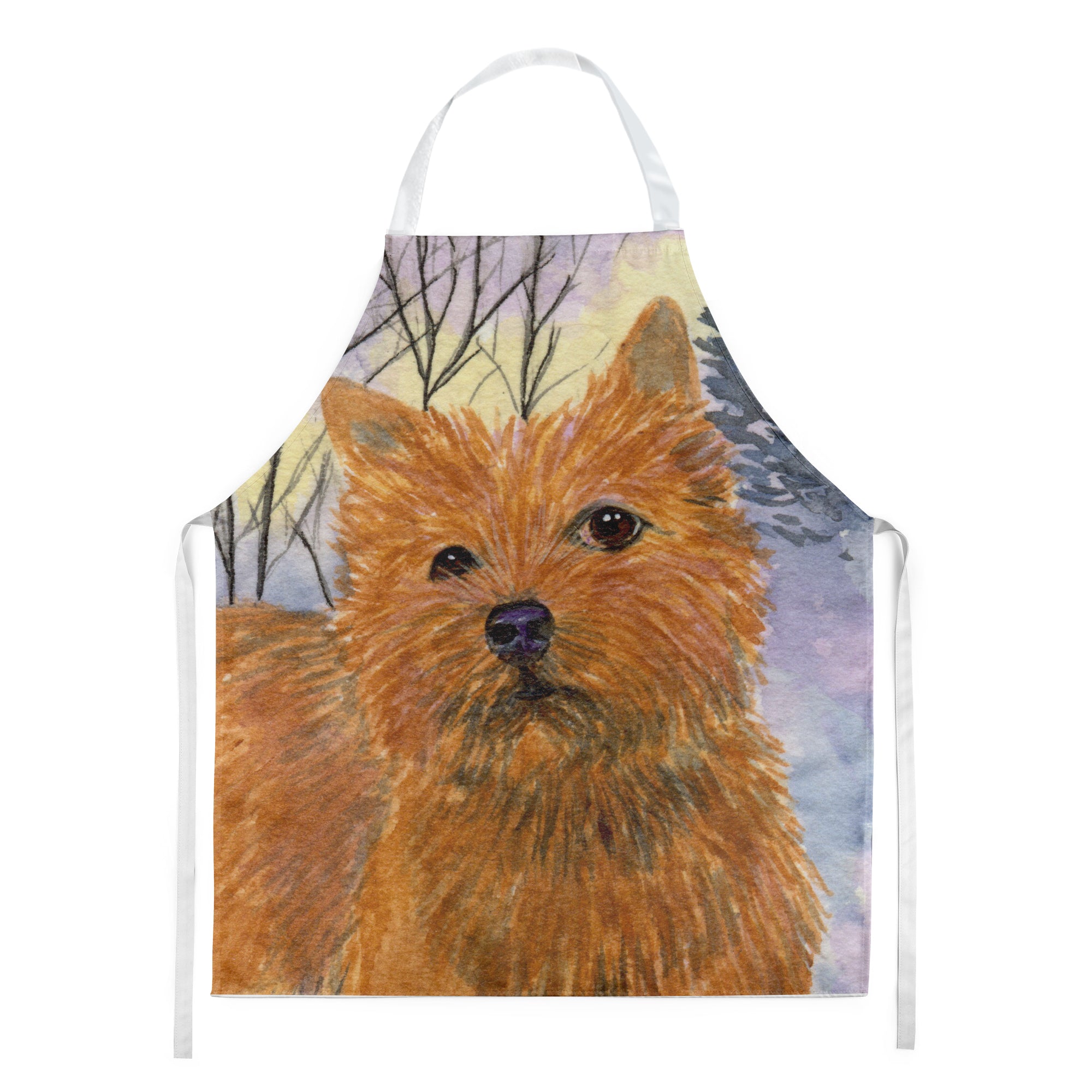 Norwich Terrier Apron Cooking Kitchen Server Baking Crafts Gardening for Adult Women Men, Unisex, Large, Multicolor