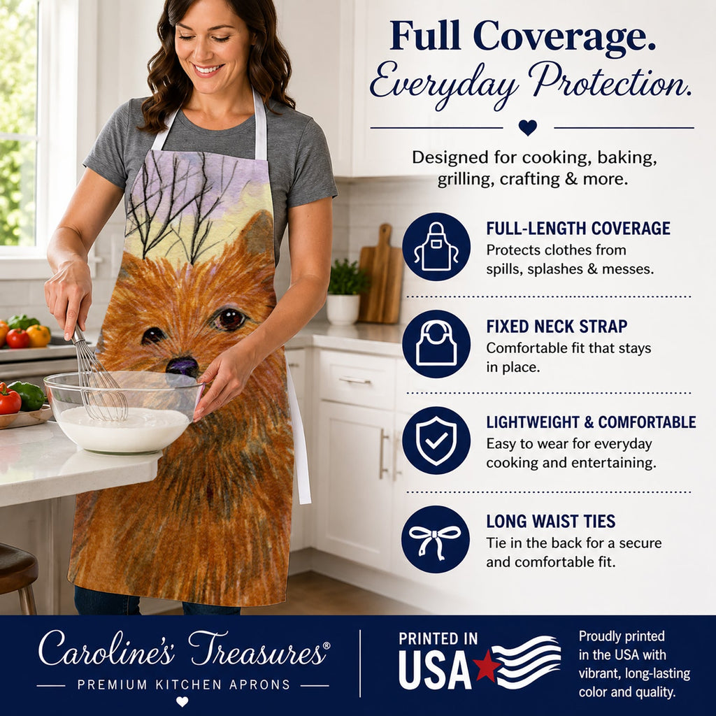 Norwich Terrier Apron Cooking Kitchen Server Baking Crafts Gardening for Adult Women Men, Unisex, Large, Multicolor