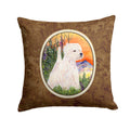 Westie Decorative Throw Pillow 14x14 Indoor Outdoor Accent Cushion, Fabric Cover with Insert for Sofa, Bed, Porch & Living Room