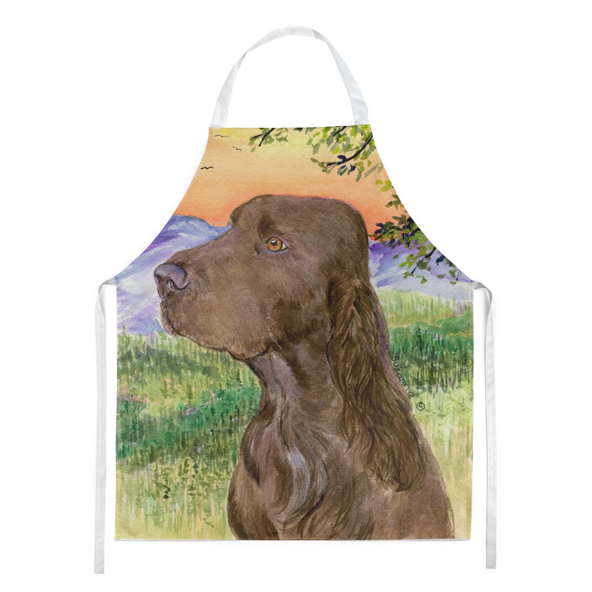 Field Spaniel Apron Cooking Kitchen Server Baking Crafts Gardening for Adult Women Men, Unisex, Large, Multicolor