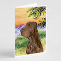 Field Spaniel Greeting Cards Pack of 8 Blank Cards with Envelopes Whimsical A7 Size 5x7