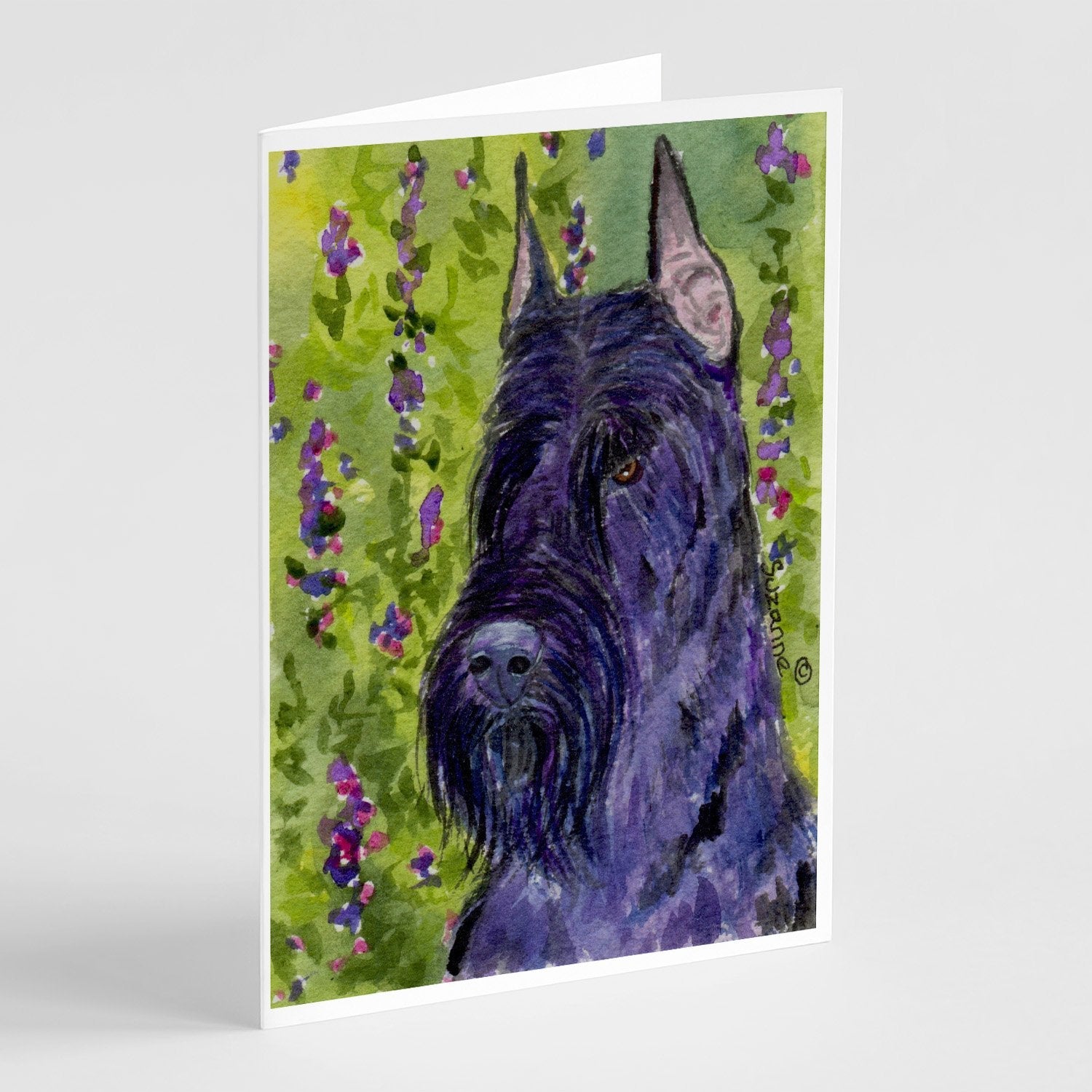 Scottish Terrier Greeting Cards Pack of 8 Blank Cards with Envelopes Whimsical A7 Size 5x7