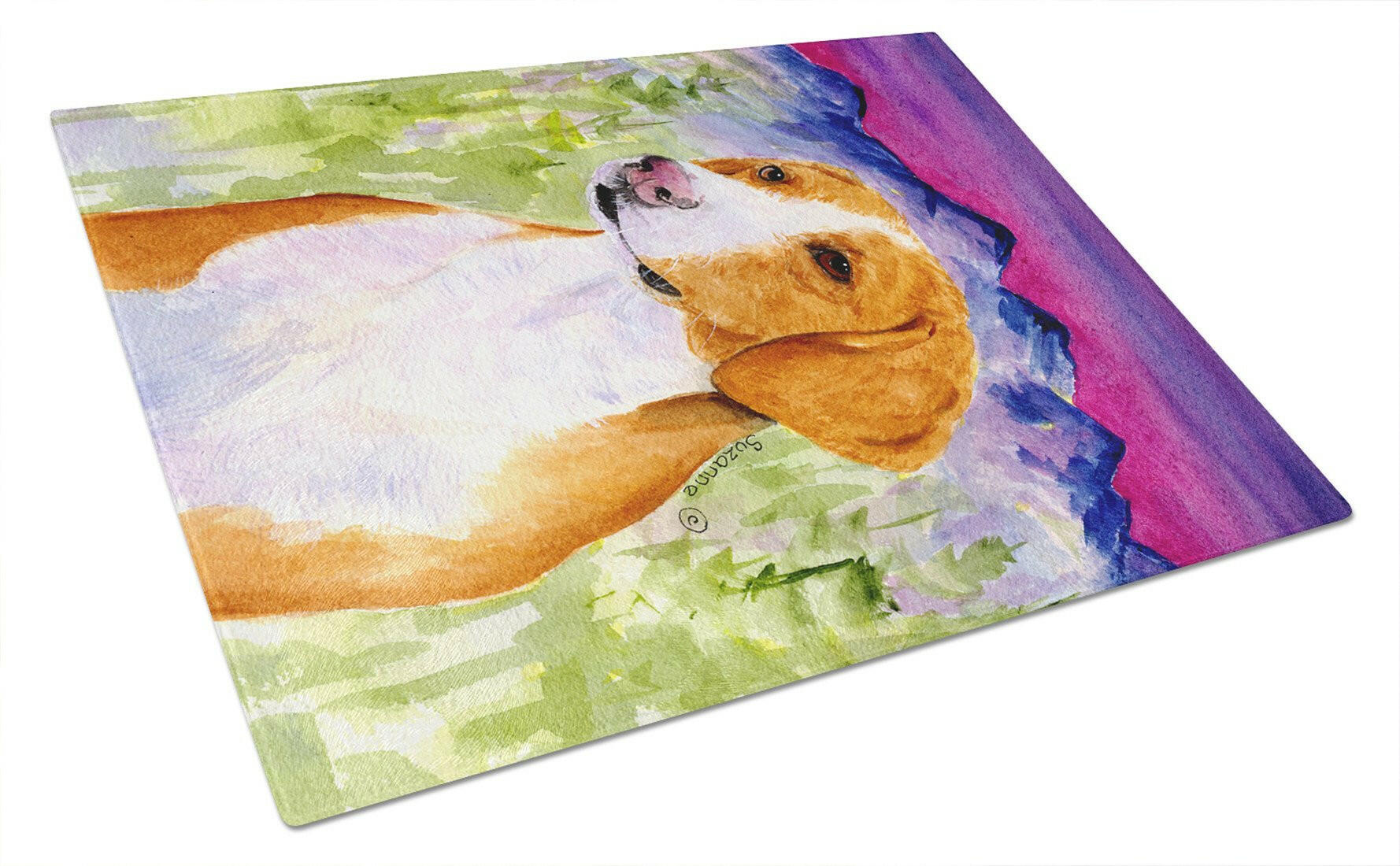Drever Cutting Board Tempered Glass Kitchen Cutting Surface, Heat Resistant Chopping, Non-Slip Feet, Food Prep & Serving