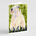 Wheaten Terrier Soft Coated Greeting Cards Pack of 8 Blank Cards with Envelopes Whimsical A7 Size 5x7