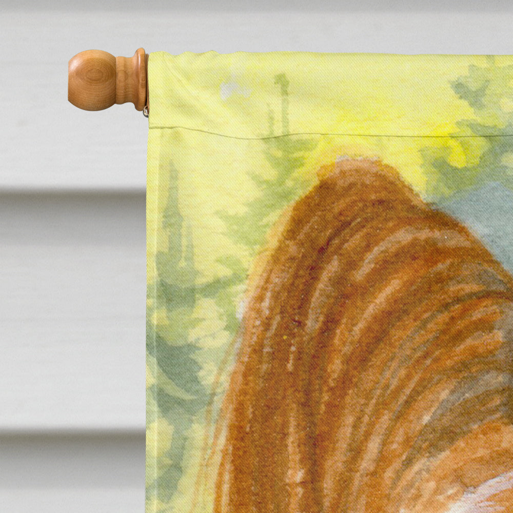 Papillon House Flag 28x40 Porch Sleeve Pole Decorative Outside Yard Banner Artwork Wall Hanging, Polyester