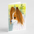 Papillon Greeting Cards Pack of 8 Blank Cards with Envelopes Whimsical A7 Size 5x7