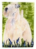 Wheaten Terrier Soft Coated House Flag 28x40 Porch Sleeve Pole Decorative Outside Yard Banner Artwork Wall Hanging, Polyester