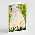 Wheaten Terrier Soft Coated Greeting Cards Pack of 8 Blank Cards with Envelopes Whimsical A7 Size 5x7