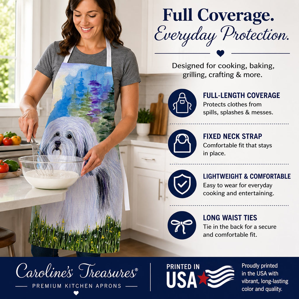 Havanese Apron Cooking Kitchen Server Baking Crafts Gardening for Adult Women Men, Unisex, Large, Multicolor