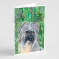 Berger des Pyrenese Greeting Cards Pack of 8 Blank Cards with Envelopes Whimsical A7 Size 5x7