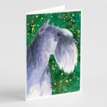 Schnauzer Greeting Cards Pack of 8 Blank Cards with Envelopes Whimsical A7 Size 5x7