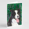 Border Collie Greeting Cards Pack of 8 Blank Cards with Envelopes Whimsical A7 Size 5x7