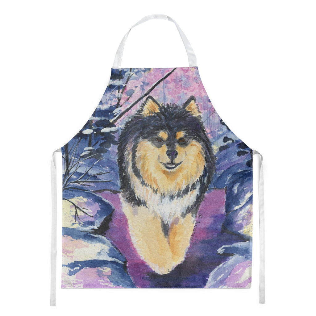 Finnish Lapphund Apron Cooking Kitchen Server Baking Crafts Gardening for Adult Women Men, Unisex, Large, Multicolor