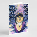 Finnish Lapphund Greeting Cards Pack of 8 Blank Cards with Envelopes Whimsical A7 Size 5x7