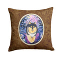 Finnish Lapphund Decorative Throw Pillow 14x14 Indoor Outdoor Accent Cushion, Fabric Cover with Insert for Sofa, Bed, Porch & Living Room