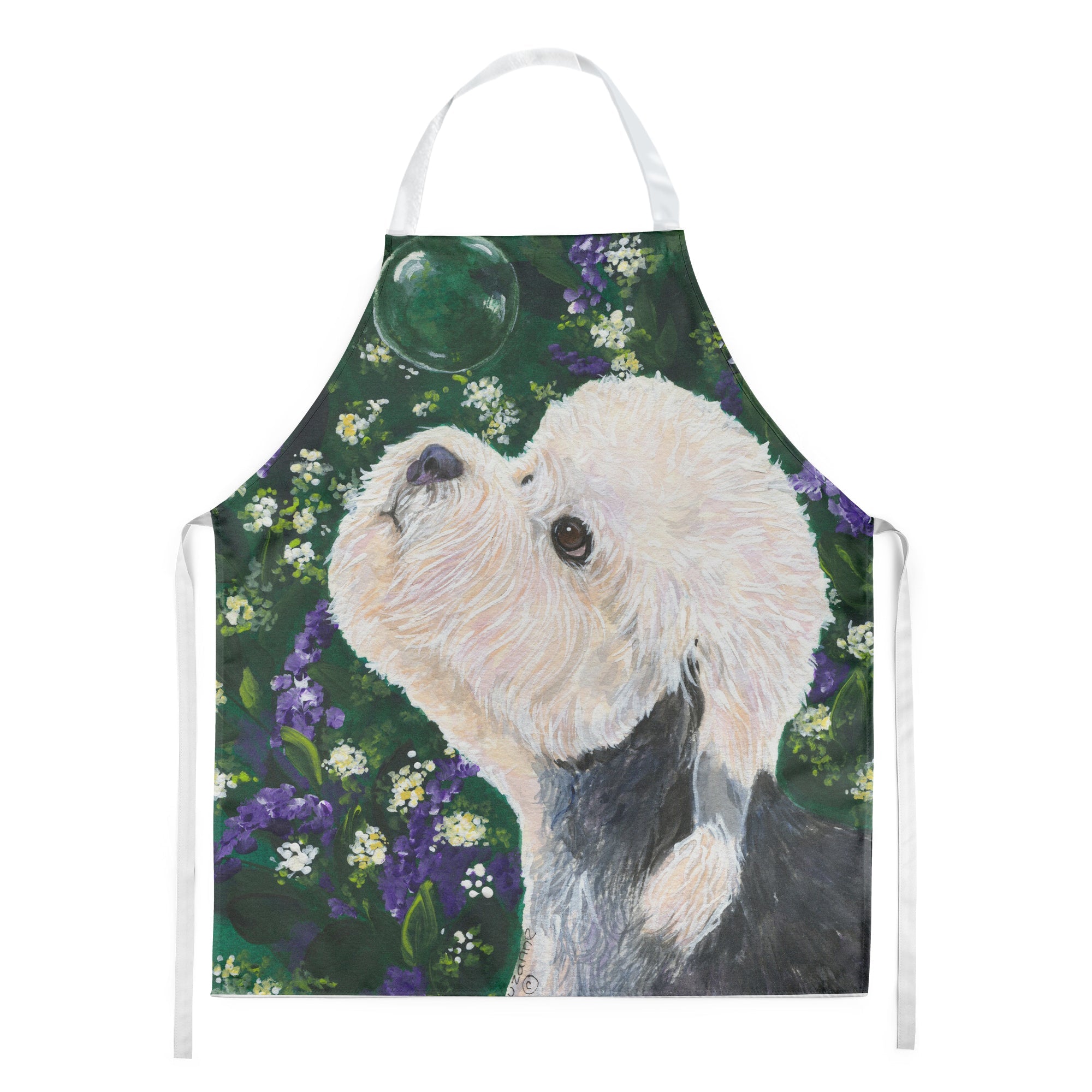 Dandie Dinmont Terrier Apron Cooking Kitchen Server Baking Crafts Gardening for Adult Women Men, Unisex, Large, Multicolor