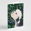 Dandie Dinmont Terrier Greeting Cards Pack of 8 Blank Cards with Envelopes Whimsical A7 Size 5x7