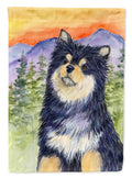 Finnish Lapphund House Flag 28x40 Porch Sleeve Pole Decorative Outside Yard Banner Artwork Wall Hanging, Polyester